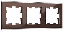 BR-M32-G-K45 Рамка 3-м BRITE РУ-3-2-БрТБ стекло темн. бронза IEK 
