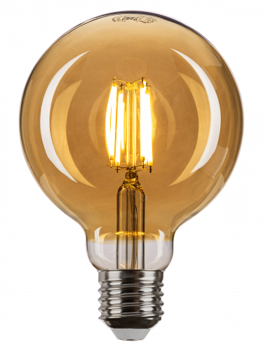 Лампа светодиодная «Винтаж» золотистая G95, 7 Вт, 230 В, 2700 К, E27 (шар) TDM в г. Санкт-Петербург 