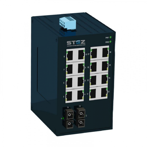70310009 Коммутатор промышленный STEZ1016-2SFP-T СТЭЗ 