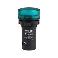 362159 Лампа светодиодная OptiSignal Compact D22 С7-L-M3 зел. 230В AC/DC XB7EV03MP КЭАЗ 