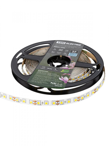 SQ0331-0366 Лента светодиодная SMD2835-120 LED/м-IP20-12 В-9,6 Вт/м-4000 К (5 м) блистер TDM