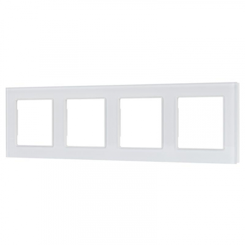 043802 Рамка стеклянная FRM-GLARE-GS-4-WH Arlight 
