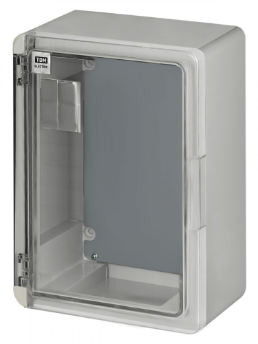SQ0933-0222 Бокс пластиковый ЩМП-0-2, прозр. крышка, ABS, IP65, от -45 до +75 °С, навесной, (330x250x140) TDM