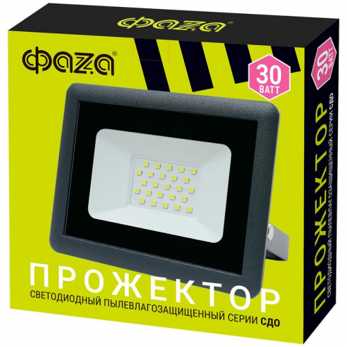 Прожектор светодиодный СДО-10 30Вт 6500К IP65 230В ДО GR ФАZА 5032071 в г. Санкт-Петербург  фото 6