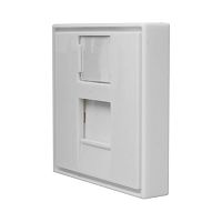 10-0304 Панель лицевая 1 порт 45х45 Keystone шторка SUPRLAN 