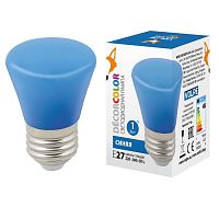 Лампа светодиодная Volpe E27 1W синяя LED-D45-1W/BLUE/E27/FR/С BELL UL-00005639 в г. Санкт-Петербург 