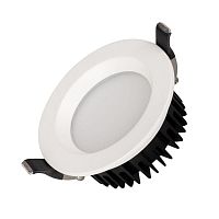 041614 Светильник светодиодный MS-MIST-BUILT-R105-9W Warm3000 230В (WH 110 deg ) IP54 Металл Arlight 