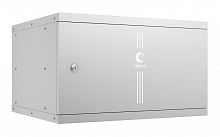 10173c Шкаф телекоммуникационный настенный разборный LIGHT WSC-05D-6U55/45m 19дюйм 6U дверь метал. сер. Cabeus 
