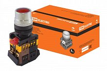 SQ0704-0001 Кнопка ABLF-22 красный d22мм неон/230В 1з+1р TDM