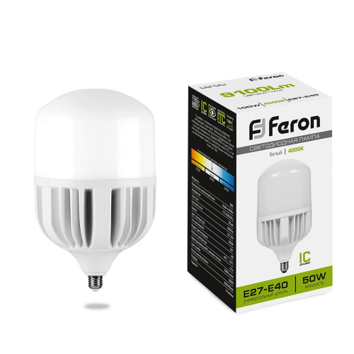 Лампа светодиодная Feron LB-65 E27-E40 50W 175-265V 4000K 25820 в г. Санкт-Петербург 