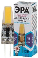 Лампа светодиодная LED-JC-1.5W-12V-COB-840-G4 120лм ЭРА Б0033198 в г. Санкт-Петербург 