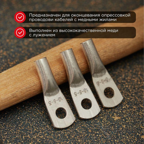 07-5308 Наконечник ТМЛ 10-6-5 Rexant  фото 2