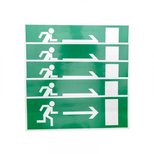 Знак эвакуационный "Направление к эвакуационному выходу направо" 100х300мм Rexant 56-0027 в г. Санкт-Петербург  фото 2