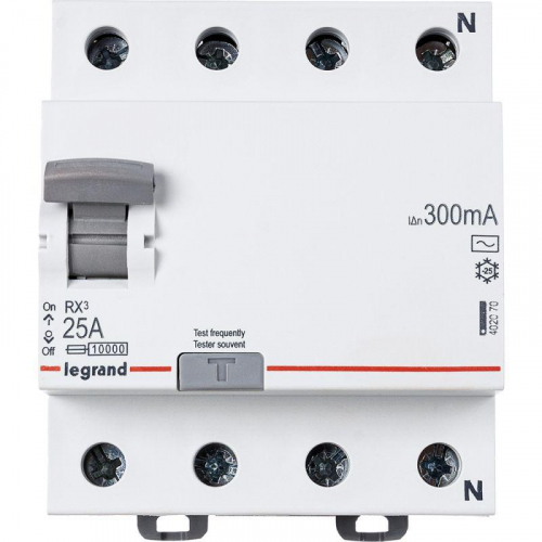 Выключатель дифференциального тока (УЗО) 4п 25А 300мА тип AC RX3 Leg 402070 в г. Санкт-Петербург 