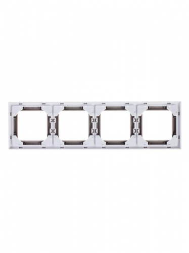 2CHH015040A6018 Рамка Levit 4п кофе макиато/бел. ABB  фото 3
