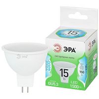 Б0070073 Лампа светодиодная GREEN LINE LED MR16-15W-840-GU5.3 GL 15Вт софит 4000К яркий бел. свет GU5.3 220-240В Эра 