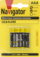 Элемент питания алкалиновый AAA/LR03 61 462 NBT-NPE-LR03-BP4 (блист.4шт) Navigator 61462 в г. Санкт-Петербург 