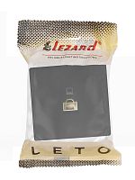 752-4200-139 Розетка компьютерная.1-м ОП RJ45 LETO черн. бархат LEZARD 