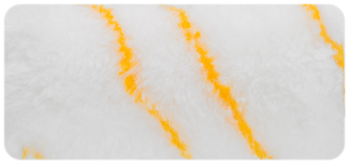 Ролик сменный полиакриловый белый с желтой полосой "миди", диам. 30/54 мм; ворс 12 мм, 100 мм в г. Санкт-Петербург 