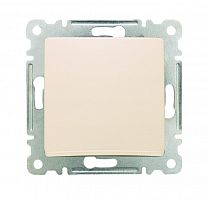30010005 Переключатель проходной 1-кл. СП Lillium IP20 механизм крем. Makel 