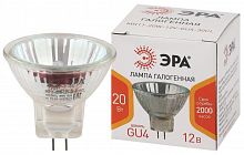 Б0049310 Лампа галогенная GU4-MR11-20W-12V-30CL MR11 20Вт софит GU4 нейтр. бел. 12В ЭРА 
