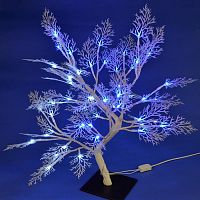 Светодиодное дерево 35х35х50см Uniel ULD-T3550-054/SWA WHITE-BLUE IP20 FROST UL-00001400 в г. Санкт-Петербург 