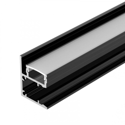 050488 Профиль WALL-2228-2000 ANOD BLACK L2000 алюм. Arlight 