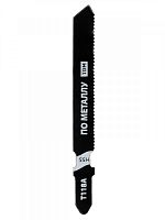 SQ1089-0209 Пилки для электролобзика по металлу, HSS, 50х1.2 мм, прямой рез, T118A, 2 шт, "Рубин", TDM