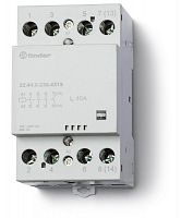 224402304610 Контактор модульный 2NO + 2NC 40А AgSnO2 230В AC/DC 53.5мм IP20 опции: мех. индикатор FINDER 