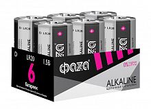 Элемент питания алкалиновый D/LR20 1.5В Alkaline Pack-6 (уп.6шт) ФАZА 5030633 в г. Санкт-Петербург 