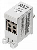 SQ0823-0116 Клемма распределительная на DIN-рейку КР-125 1П 125А (4х16мм²) TDM
