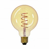 Лампа светодиодная филаментная Uniel E27 4W 2250K прозрачная LED-G95-4W/GOLDEN/E27/CW GLV21GO UL-00001818 в г. Санкт-Петербург 