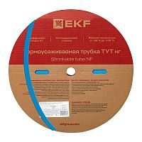Трубка термоусаживаемая ТУТ нг 16/8 синяя рулон PROxima EKF tut-16-g