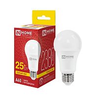 4690612062044 Лампа светодиодная LED-A60-VC 25Вт грушевидная 3000К E27 2380лм 230В IN HOME 