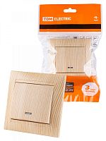 SQ1815-0304 Выключатель 1 кл. с подсветкой 10А сосна "Лама" TDM