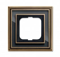 Рамка 1-м Династия Латунь античная стекло черн. ABB 2CKA001754A4585 в г. Санкт-Петербург 