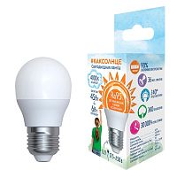 UL-00006533 Лампа светодиодная LED-G45-6W/4000K/E27 /FR/RA95 PLK01WH 6Вт матовая как солнце 4000К нейтр. бел. E27 (упак. картон) Uniel 