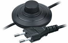 61601 Шнур 61 601 NPS-FS01-170-2х0.5-BL 1.7м с выкл. черн. Navigator 