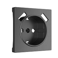 4690389158667 Накладка для розетки USB (графит рифленый) W1179504
