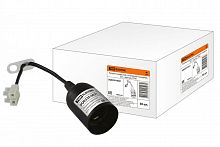 SQ0335-0021 Патрон подвесной с клеммной колодкой, Е27, черный, TDM