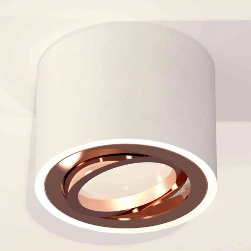 Комплект накладного светильника Ambrella light Techno Spot XS7510005 SWH/PPG белый песок/золото розовое полированное (C7510, N7005) в г. Санкт-Петербург  фото 3