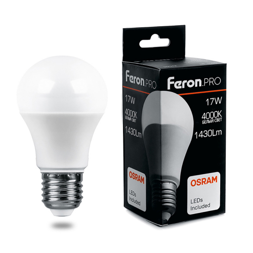 Лампа светодиодная LED 17вт Е27 белый Feron.PRO в г. Санкт-Петербург 