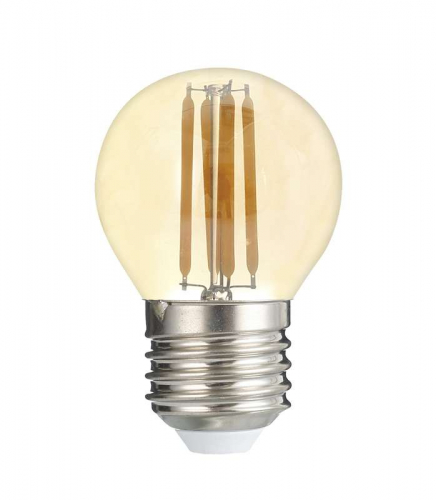 Лампа светодиодная филаментная PLED OMNI 6Вт G45 3000К тепл. бел. E27 230В/50Гц Gold JazzWay 5021242 в г. Санкт-Петербург 