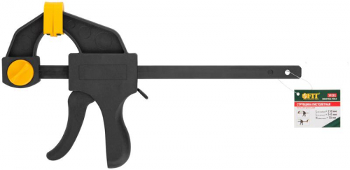 59281 Струбцина нейлоновая пистолетная 150х345х70мм FIT  фото 3