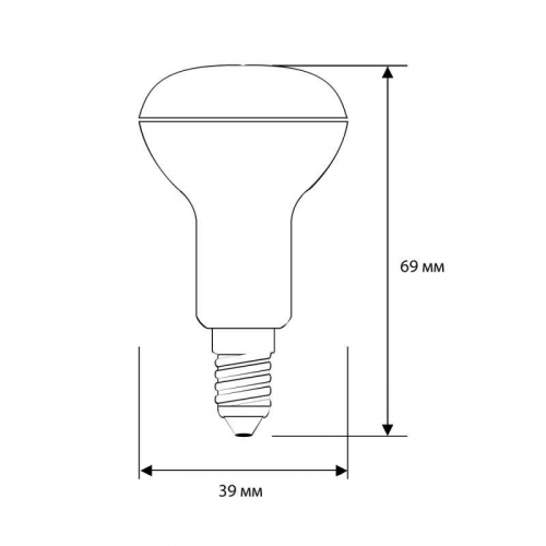 13353 Лампа светодиодная LED4-R39/830/E14 4Вт рефлектор матовая 3000К тепл. бел. E14 150-265В Camelion  фото 2