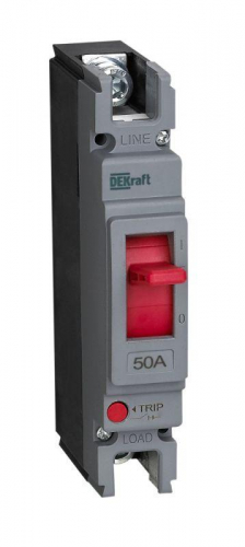 28012DEK Выключатель автоматический 1п 50А 20кА ВА-301 DEKraft 