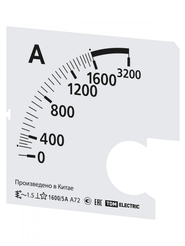 SQ1102-2083 Шкала Ш72 1600/5А-1.5 (для А72 Х/5А) TDM