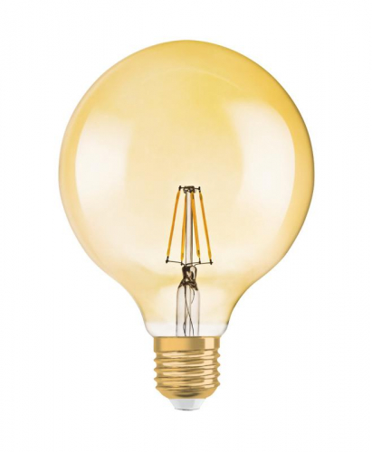 Лампа светодиодная филаментная 1906 LED GLOBE 6.5W/824 FIL GD FS1 E27 230В OSRAM 4058075808997 в г. Санкт-Петербург  фото 2