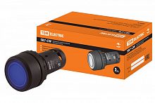 SQ0746-0031 Кнопка SB7-CW3661-220V(LED) d22мм 1з, синяя TDM
