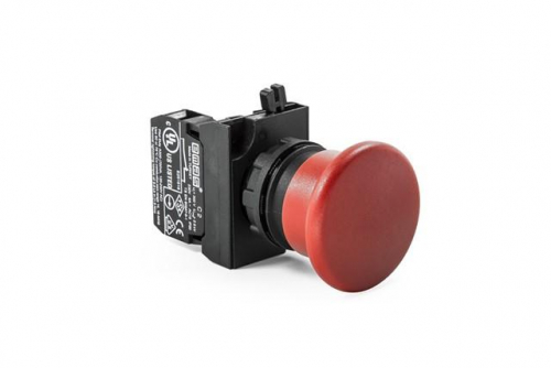 CP200MK Кнопка "Грибок" без фиксации красн. EMAS 